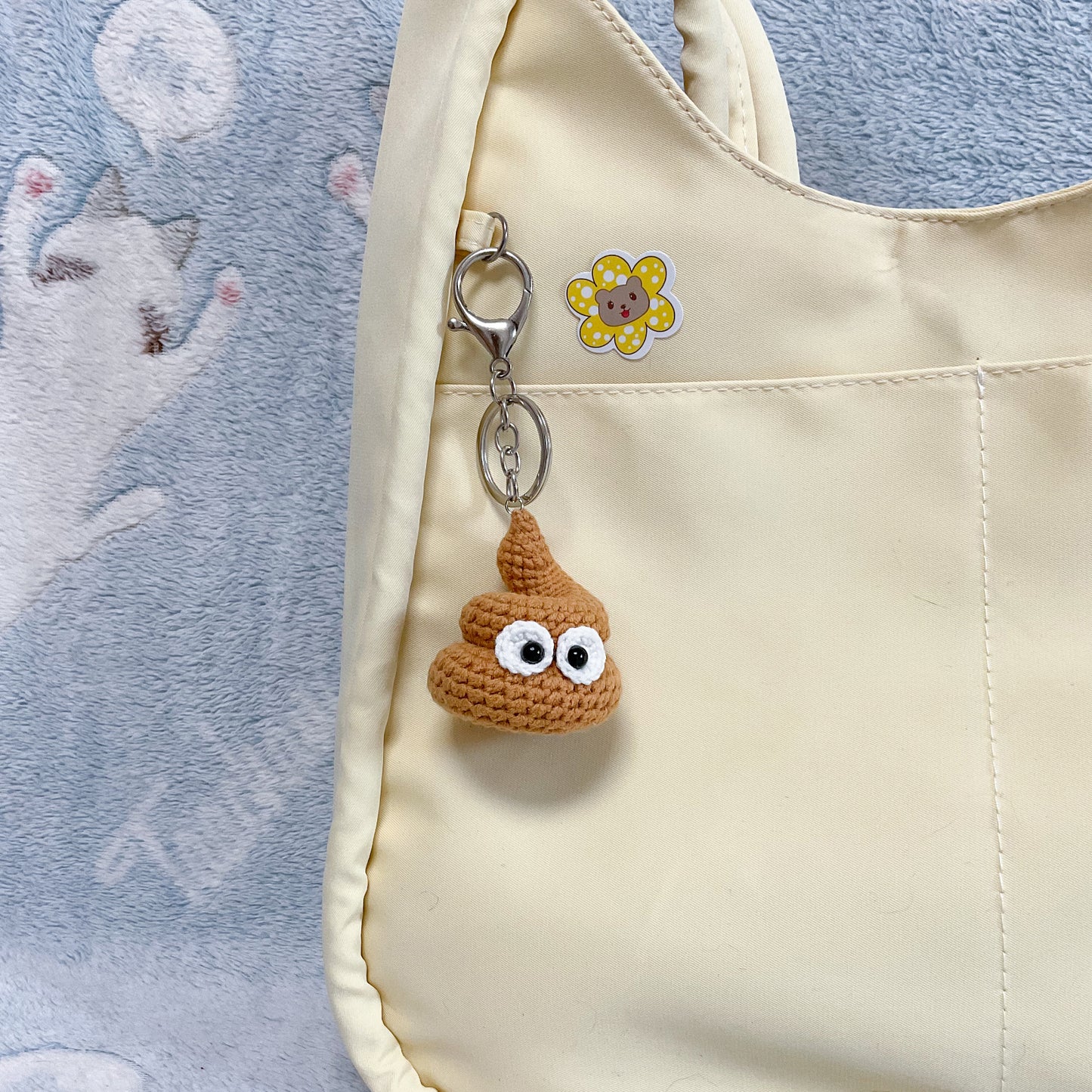 Handmade Crochet Keychain Plush - Cute Backpack Accessory, Ballet Stuffed Animal for girls and Women