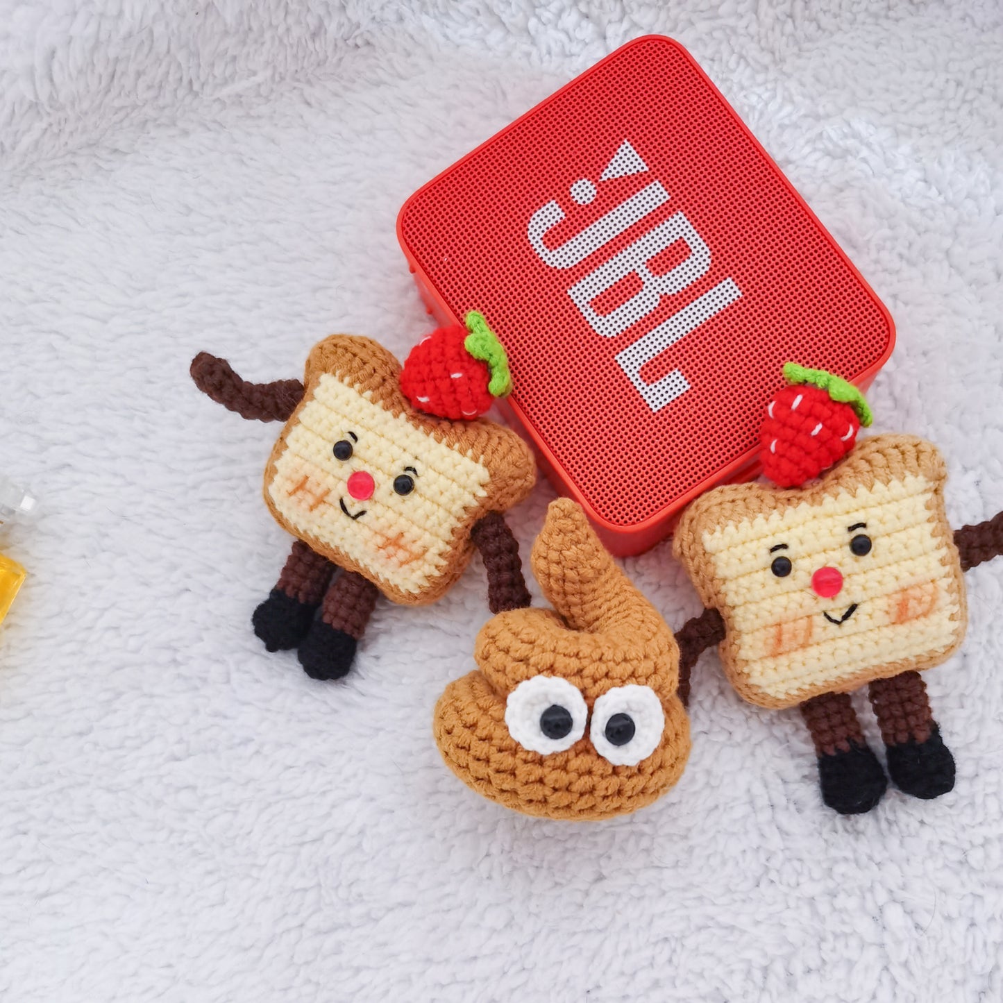 Handmade Crochet Keychain Plush - Cute Backpack Accessory, Ballet Stuffed Animal for girls and Women
