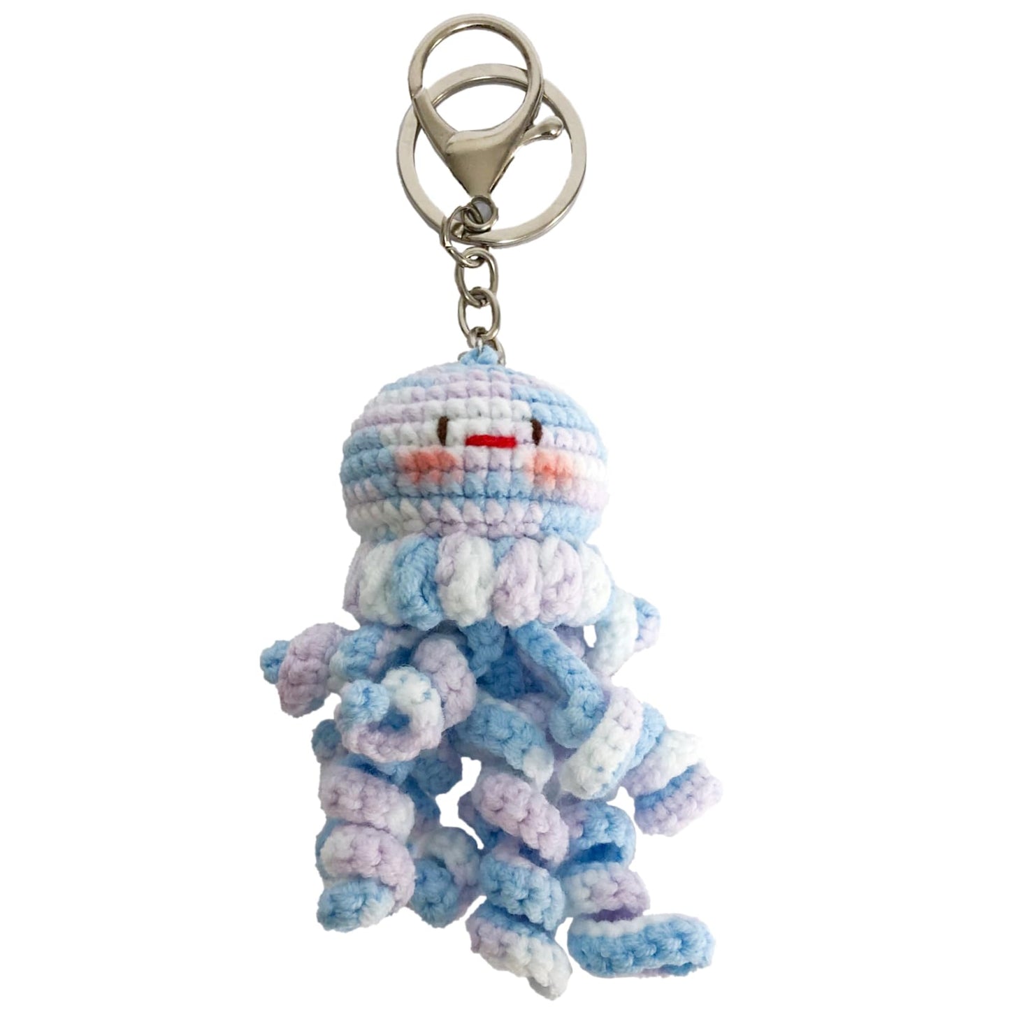 Handmade Crochet Keychain Plush - Cute Backpack Accessory, Ballet Stuffed Animal for girls and Women