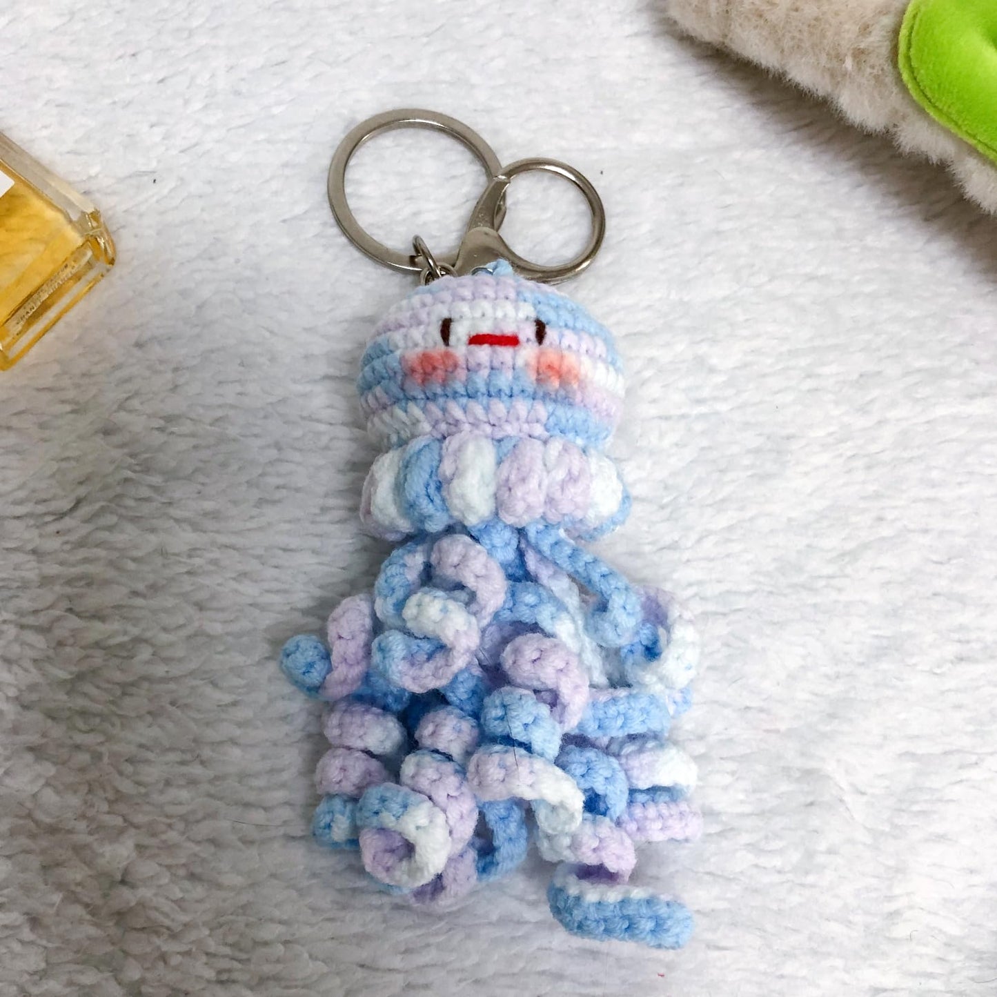 Handmade Crochet Keychain Plush - Cute Backpack Accessory, Ballet Stuffed Animal for girls and Women