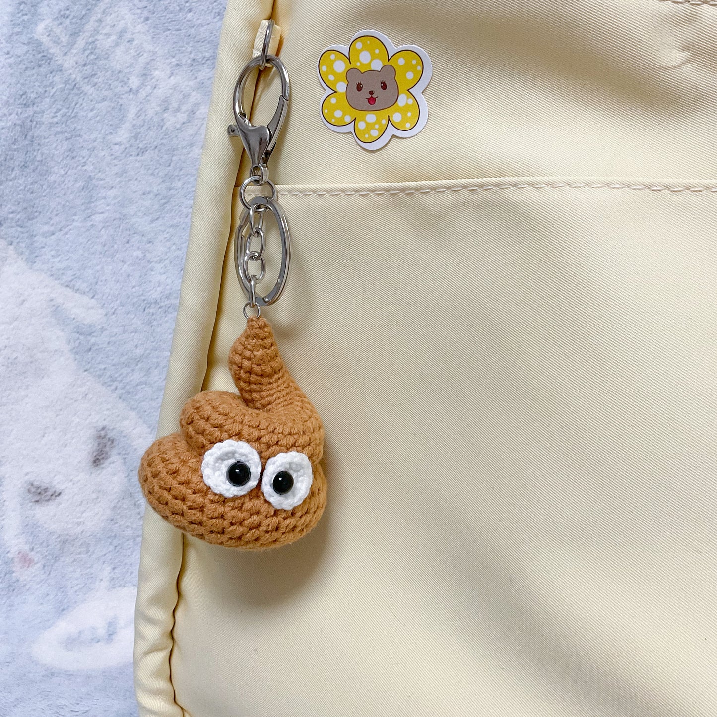 Handmade Crochet Keychain Plush - Cute Backpack Accessory, Ballet Stuffed Animal for girls and Women